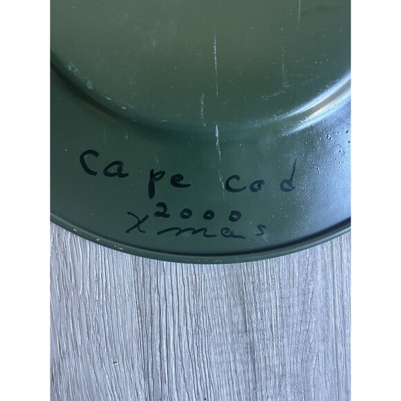 Vintage Decorative Metal Plate Platter Fruits & Flowers Hand Painted Round 14” - Picture 6 of 7